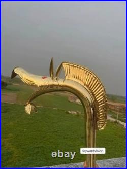 Brass Replica Carnyx of Tintignac & Deskford Authentic Celtic War Horn Trumpe