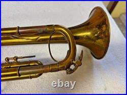 Brass Trumpet and case by Besson & Co. (London, England) prototype c1934-35