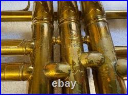 Brass Trumpet and case by Besson & Co. (London, England) prototype c1934-35