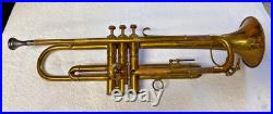 Brass Trumpet and case by Besson & Co. (London, England) prototype c1934-35