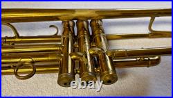 Brass Trumpet and case by Besson & Co. (London, England) prototype c1934-35