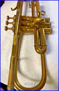 Brass Trumpet and case by Besson & Co. (London, England) prototype c1934-35