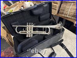 Bravo by S. E. Shires Model STRB Trumpet in Silver Plate with Case nice shape