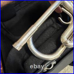 Bravo by S. E. Shires Model STRB Trumpet in Silver Plate with Case nice shape