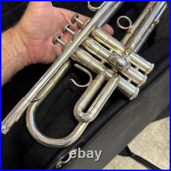 Bravo by S. E. Shires Model STRB Trumpet in Silver Plate with Case nice shape