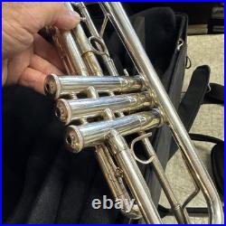 Bravo by S. E. Shires Model STRB Trumpet in Silver Plate with Case nice shape