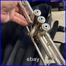 Bravo by S. E. Shires Model STRB Trumpet in Silver Plate with Case nice shape