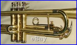 Brushed brass refinish for trumpet cornet or flugelhorn