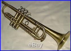 Brushed brass refinish for trumpet cornet or flugelhorn