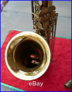 Buescher 400 Top Hat & Cane Alto Saxophone Org. Lacquer Snaps Norton Springs