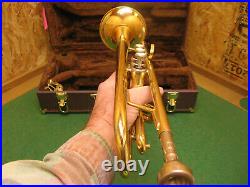 Buescher BU-7 Trumpet by Carol Brass with Nice Buescher Case and 7C Mouthpiece