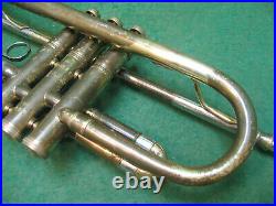Buescher Model 207 Aristocrat Trumpet 1950 Refurbished Case & Bach 7C MP