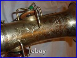 Buescher True Tone Alto Saxophone, Original Gold Plate