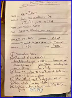 C27 Vintage American Triumph Trumpet Harry Pedler and Sons