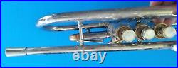 CG Conn Connstellation Model 38B Silver Plated Trumpet Elhart USA 1970