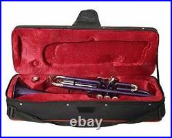 COCHELL FEST SALE Bb PITCH TRUMPET PURPLE COLORED+NICKEL SILVER WITH CASE AND MP