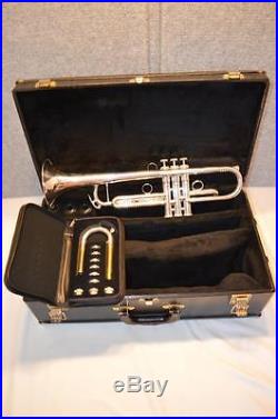 CONN 1B VINTAGE ONE SERIES PROFESSIONAL Bb TRUMPET SILVER YELLOW BRASS BELL
