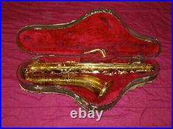 C. 1955 King Zephyr Baritone Bari Saxophone Double Tenon Neck For Restoration