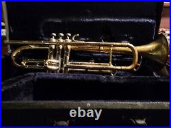 C. G CONN VICTOR Bb TRUMPET WITH CASE & MOUTHPIECE CIRCA 1960s
