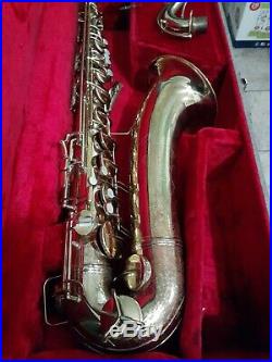 C. G. Conn 10m Naked Lady Tenor Saxophone With Original Case 1952