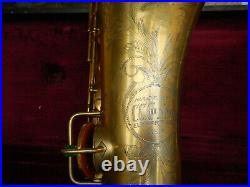 C. G. Conn Gold Plate Tenor Saxophone Rolled Tone Holes Free Shipping! Mak Offer