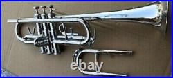 C Trumpet silver with Case