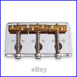 Callaham Vintage Hardtail Bridge with Specialized Brass Tele Saddles for Bigsby