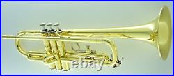 CarolBrass Beginner Trumpet with Yellow Brass Lacquer Finish CTR-1000H-YSS-Bb-L