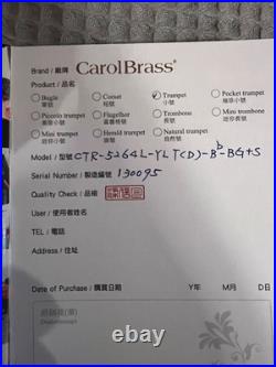 Carol Brass Dizzy Trumpet Blackhawk Bell Large Bore