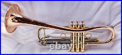 Carol Brass Eurobell Bb Professional Trumpet In Lacquer Model-Mint! See Video