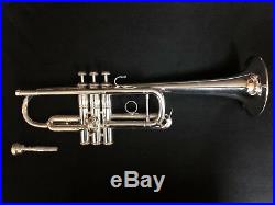 Classic 1970 Bach Stradivarius Silver C Trumpet 239 Bell Professional CML Vtg EX