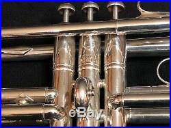 Classic 1970 Bach Stradivarius Silver C Trumpet 239 Bell Professional CML Vtg EX