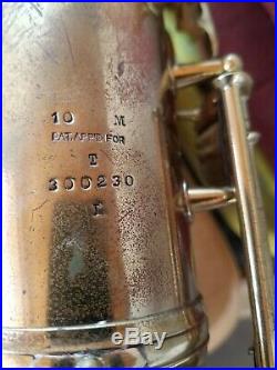 Conn 10m tenor saxophone from 1940s