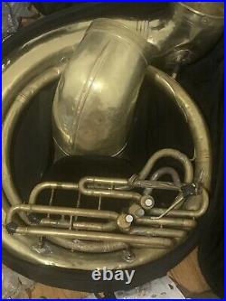 Conn 20K Series Brass BBb Sousaphone 20KSPW Silver Plate withCase 194744510595 OB