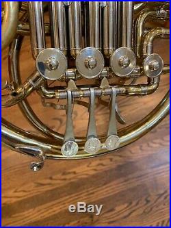 Conn 6D Double French Horn-Brass and Lacquered-with original hard case