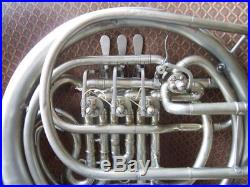 Conn 8D Elkhart French horn, Detachable flare, custom wire brushed finish NR