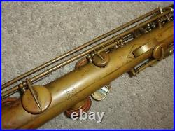 Conn Chu Bb Soprano Sax/Saxophone, Bare Brass, Plays Great