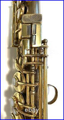 Conn New Wonder II 1927 High F Original Gold Plate Soprano Saxophone