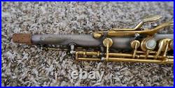 Conn New Wonder II Bb Soprano Saxophone 1929 Silver Plate Gold Plated Keys 226k