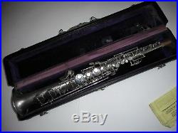 Conn Silver Plated C Soprano Saxophone #118xxx