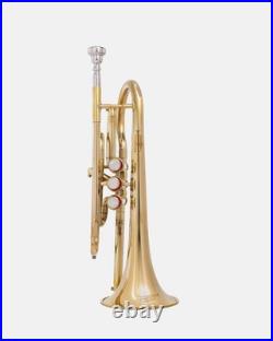 Cornet, Bb, Brass. With Free Hard Case and-Mouthpiece BRASS-MUSICALS, INSTRUMENTS