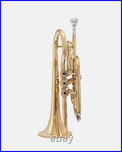 Cornet, Bb, Brass. With Free Hard Case and Mouthpiece BRASS MUSICALS-INSTRUMENTS