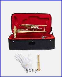 Cornet, Bb, Brass. With Free Hard Case and Mouthpiece BRASS-MUSICALS-INSTRUMENTS