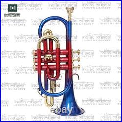 Cornet Trumpet Brass Musical Instrument with mouthpiece and hard case