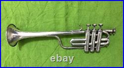 Couesnon Bb Long Bell Piccolo Trumpet c1940s-1950s Belonging to Henry Nowak