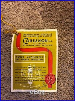 Couesnon Flugelhorn Original Mouthpiece & Case + 2 extra mouthpieces + More