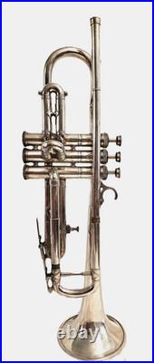 Couesnon France Paris Vintage 1970s Bb Inverted Lead Pipe Silver Plated Trumpet