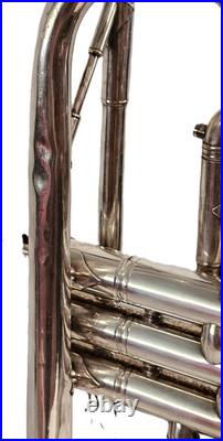 Couesnon France Paris Vintage 1970s Bb Inverted Lead Pipe Silver Plated Trumpet