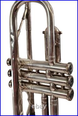 Couesnon France Paris Vintage 1970s Bb Inverted Lead Pipe Silver Plated Trumpet