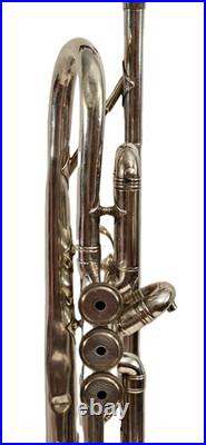 Couesnon France Paris Vintage 1970s Bb Inverted Lead Pipe Silver Plated Trumpet